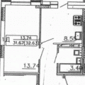 1-комнатная квартира, ЧЕРЕПОВЕЦ, УЛ. МОНТ-КЛЕР 13 1-комнатная квартира, ЧЕРЕПОВЕЦ, УЛ. МОНТ-КЛЕР 13